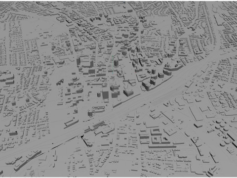 Stamford city connecticut usa 40km Model 3D