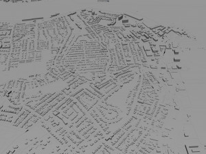 Staten island city new york usa 40km Modelo 3D
