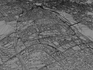 Stavanger city norway 30km 3D Modell
