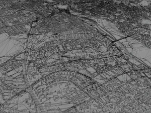 Stavanger city norway 30km 3D Model
