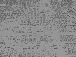Stockton city california usa 40km Modello 3D