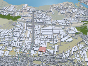 Surabaya city indonesia 30km 3Dモデル
