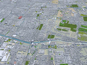 Surabaya city indonesia 30km 3D Model