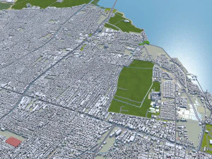 Surabaya city indonesia 30km 3D Model
