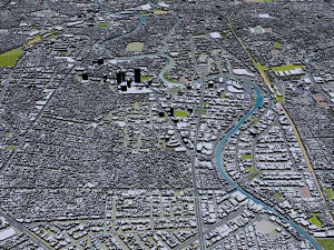 Surabaya city indonesia 30km 3D Model