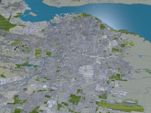 Surabaya city indonesia 30km 3Dモデル