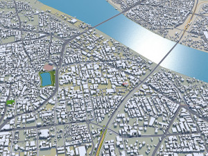 Surat city india 40km 3Dモデル