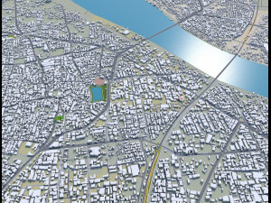Surat city india 40km 3D-Modell