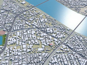 Surat city india 40km 3D-Modell