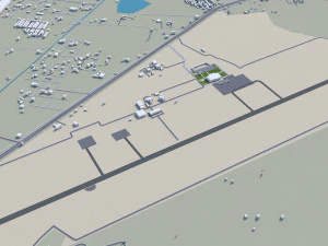 Surat city india 40km 3D Model