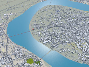 Surat city india 40km 3D-Modell