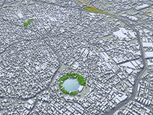Surat city india 40km 3D-Modell