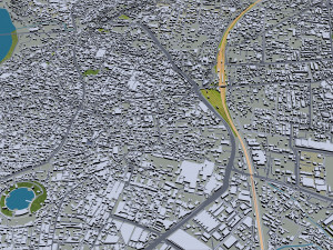Surat city india 40km 3D-Modell