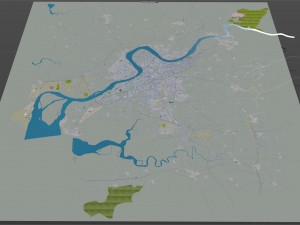 Surat city india 40km 3D-Modell