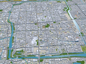 Suzhou city 200km 3D-Modell
