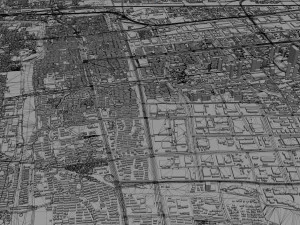 Suzhou city 200km 3D Model