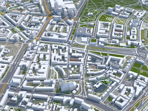 Szczecin city poland 60km 3D-Modell