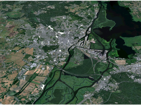 Szczecin city poland 60km 3D-Modell