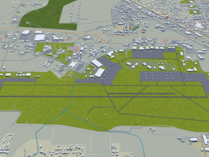 Tacoma city washington usa 50km 3D 모델