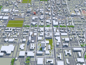 Tallahassee city florida usa 50km Modelo 3D