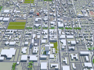 Tallahassee city florida usa 50km 3D Model