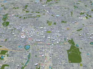 Tallahassee city florida usa 50km 3D Model