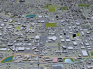 Tallahassee city florida usa 50km Modelo 3D