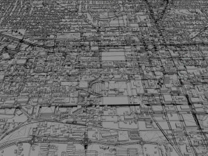 Tallahassee city florida usa 50km 3D Model