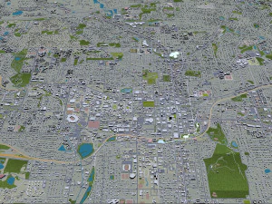 Tallahassee city florida usa 50km 3D Model