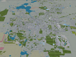 Tallahassee city florida usa 50km Modelo 3D