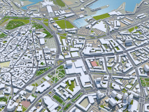 Tallin city estonia 70km 3D Model
