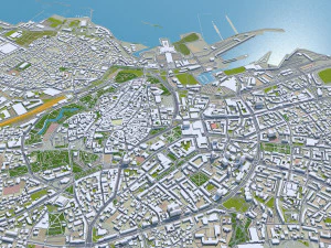 Tallin city estonia 70km 3D Model