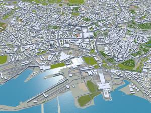 Tallin city estonia 70km Modelo 3D
