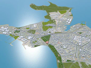 Tallin city estonia 70km 3D Model