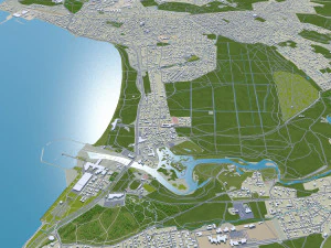 Tallin city estonia 70km 3D Model