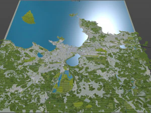 Tallin city estonia 70km 3D Model