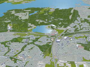 Tampere city finland 60km 3D मॉडल