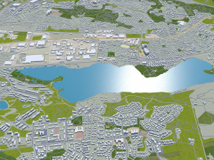 Tampere city finland 60km 3D मॉडल