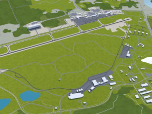 Tampere city finland 60km 3D Model