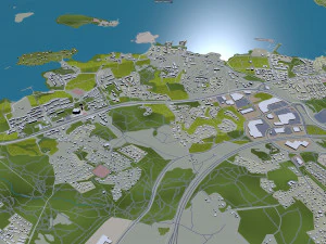 Tampere city finland 60km 3D Model