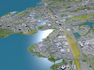 Tampere city finland 60km 3D Model