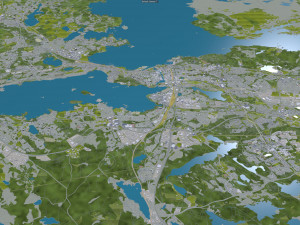 Tampere city finland 60km 3D मॉडल