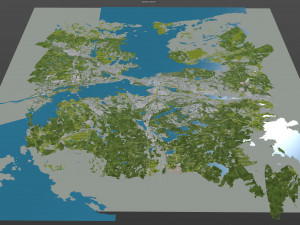 Tampere city finland 60km 3D मॉडल