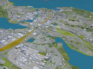 Tampere city finland 60km 3D Model