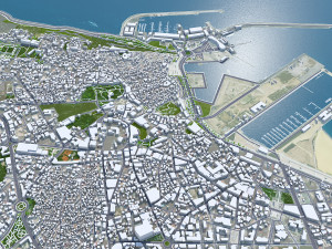 Tanger Tangier city Morocco 30km Model 3D