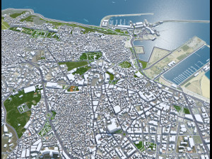 Tanger Tangier city Morocco 30km 3D 模型