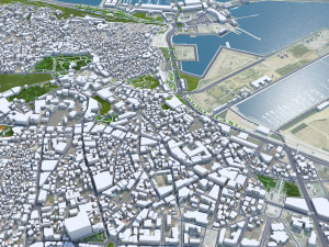 Tanger Tangier city Morocco 30km 3D 模型