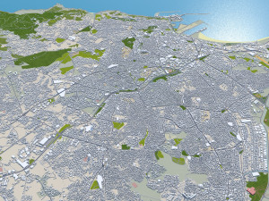 Tanger Tangier city Morocco 30km 3D 模型
