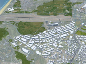 T&acirc;nger Cidade de T&acirc;nger Marrocos 30 km Modelo 3D