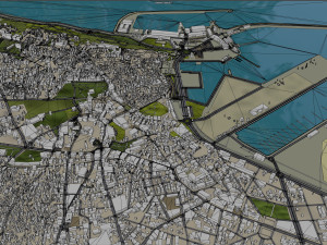 Tanger Tangier city Morocco 30km 3D 模型